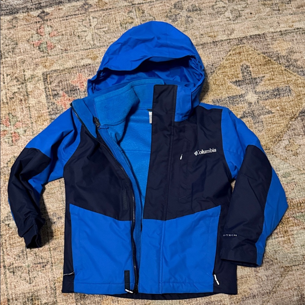 Columbia Kids Two-Tone Blue Raincoat